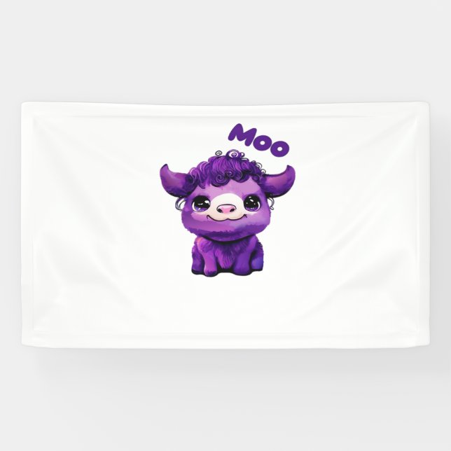 Purple Cow Oversized T-Shirt Banner (Horizontal)