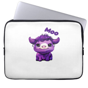 Purple Cow Oversized T-Shirt Laptop Sleeve