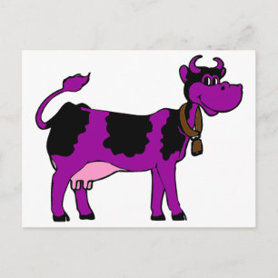 Purple Cow Postcard