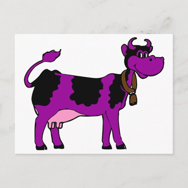 Purple Cow Postcard (Front)