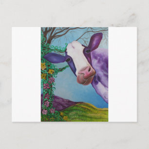Purple Cow Postcard