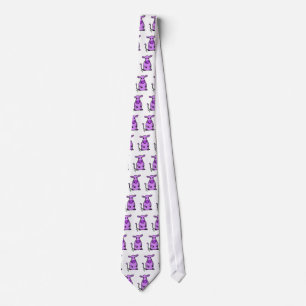 Purple cow tie