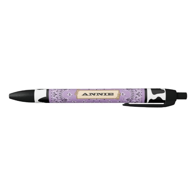 Purple Cowgirl, Bandanna Pen (Bottom)