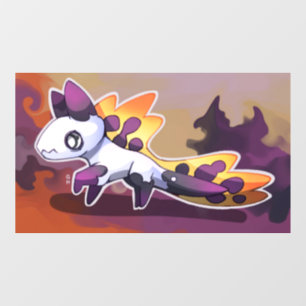 Purple crank window cling