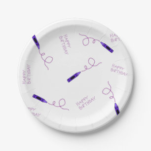 Purple Crayon  Paper Plate