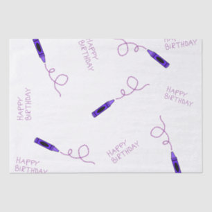 Purple Crayon  Tissue Paper
