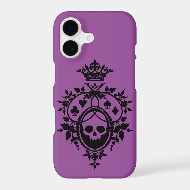Purple Crest with Skull and Cardsuits (Back)