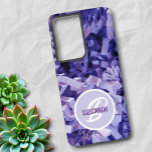 Purple Crinkled Shredded Paper Monogram Samsung Galaxy Case<br><div class="desc">This abstract phone cover design features a close-up photography of purple crinkled and shredded paper strips with a highlight of template monogram and name. Personalise the text,  remove one or edit using the Edit Design tool to select a font style size and colour you prefer.</div>