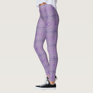 Purple Crochet Look Leggings - HAMbyWG