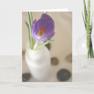 Purple Crocus Card