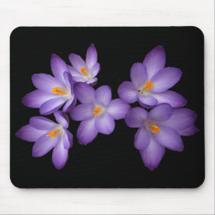 Purple Crocus Mouse Mat