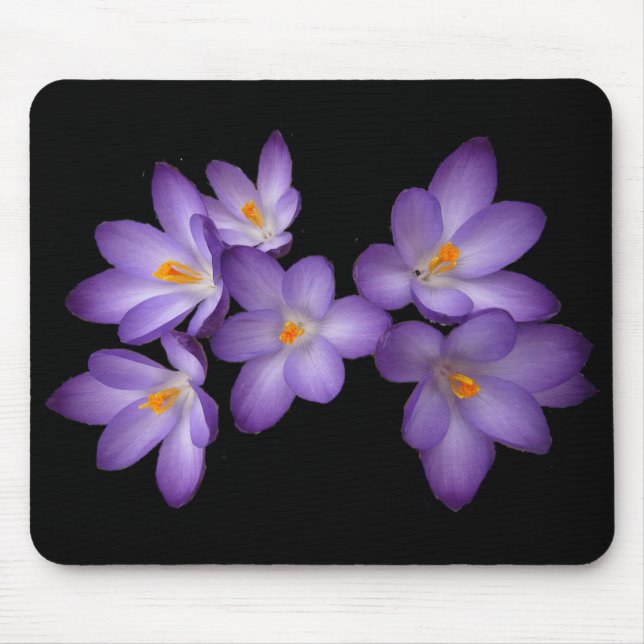Purple Crocus Mouse Mat (Front)