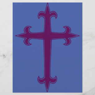 Purple Cross Lenten and Advent Devotional Art Flyer