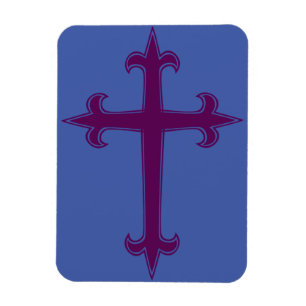 Purple Cross Lenten and Advent Devotional Art Magnet