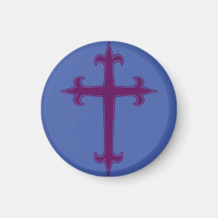 Purple Cross Lenten and Advent Devotional Art Magnet