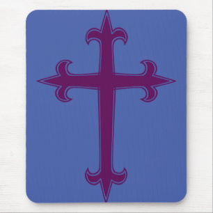 Purple Cross Lenten and Advent Devotional Art Mouse Mat