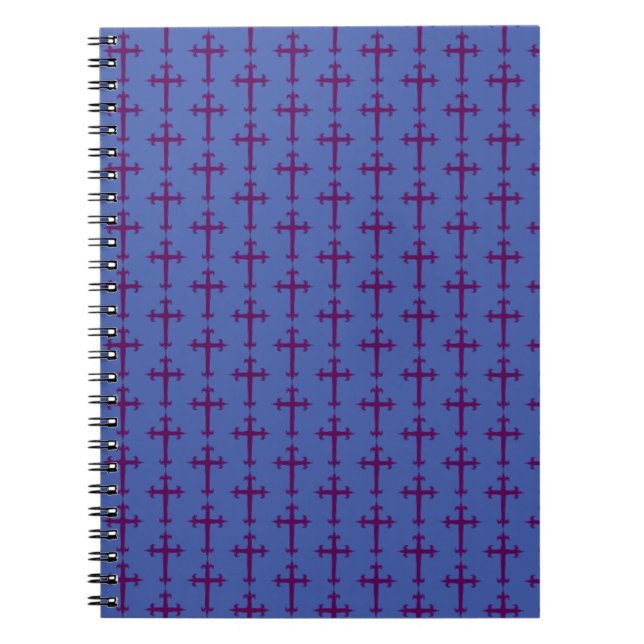 Purple Cross Lenten and Advent Devotional Art Notebook (Front)