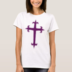 Purple Cross Lenten and Advent Devotional Art T-Shirt
