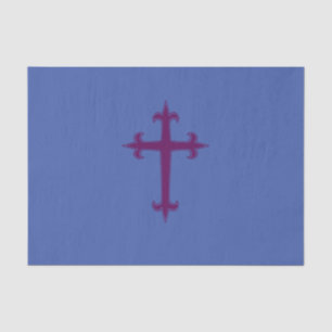 Purple Cross Lenten and Advent Devotional Art Tissue Paper
