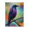 Purple Crow, colourful background
