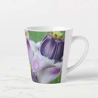 Purple Crown Flower Latte Mug