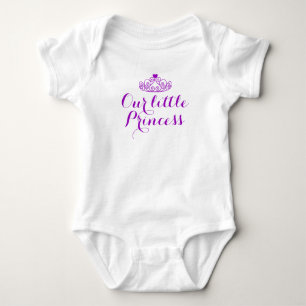 Purple Crown / Heart Our Little Princess Baby Bodysuit