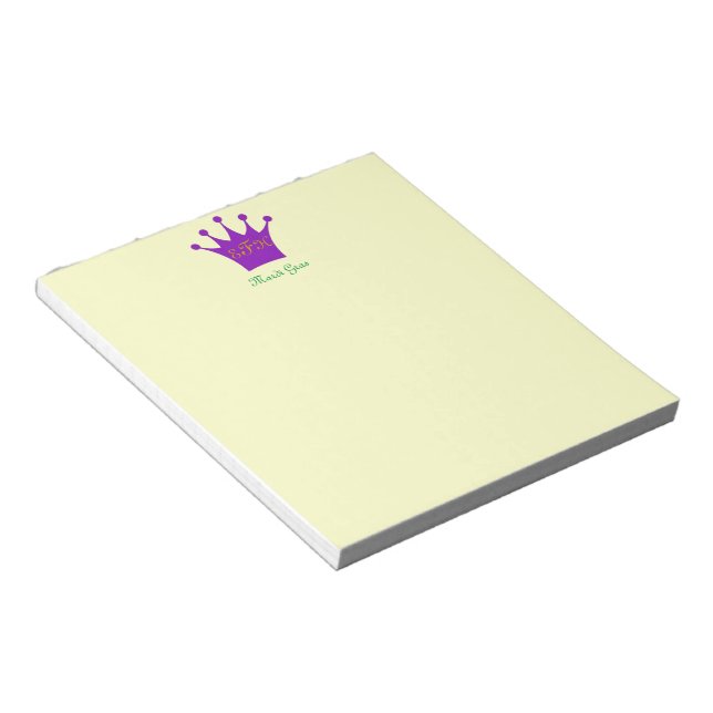 Purple Crown Notepad (Angled)
