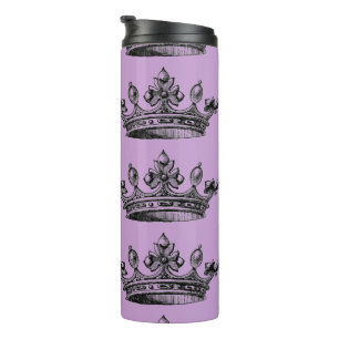 Purple Crown Thermal Hot Cold Travel Tumbler