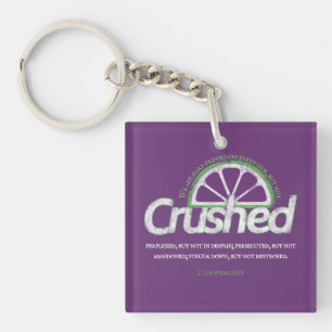 Purple Crushed Key Ring