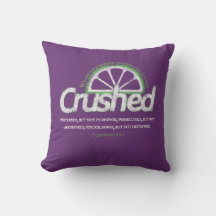 Purple Crushed Throw Pillow