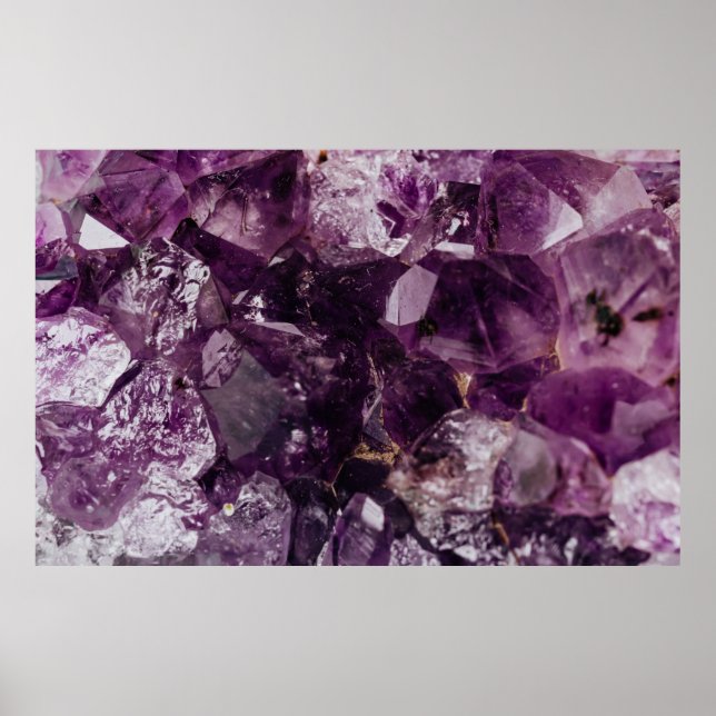 purple crystals  canvas print (Front)