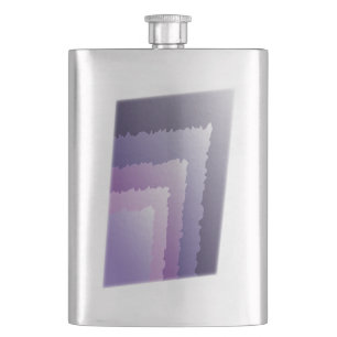 Purple crystals hip flask
