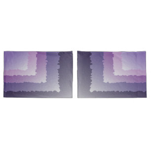 Purple crystals pillowcase