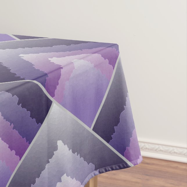 Purple crystals tablecloth (In Situ)