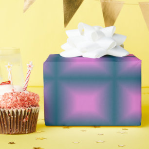 Purple Cube Wrapping Paper