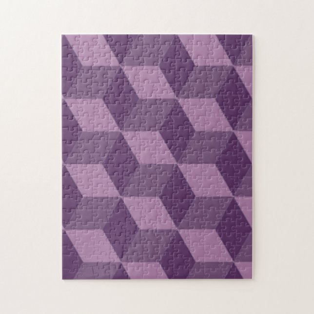 PURPLE CUBES JIGSAW PUZZLE (Vertical)