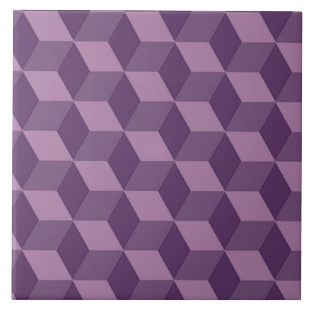 PURPLE CUBES TILE (Front)