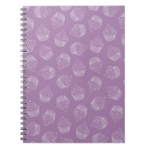 Purple cupcake illustration