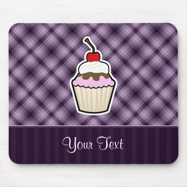 Purple Cupcake Mouse Mat (Front)