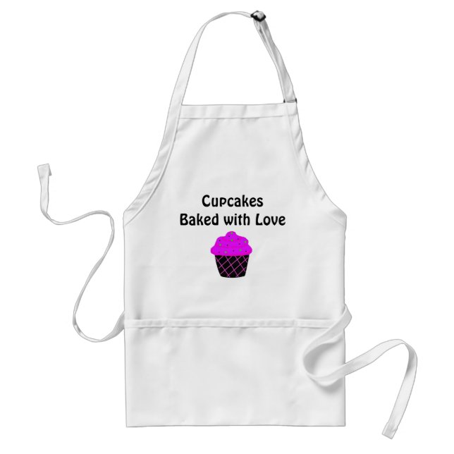 Purple Cupcake Standard Apron (Front)