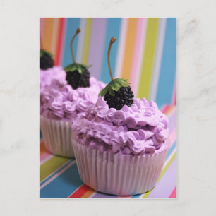 Purple Cupcakes Postcard