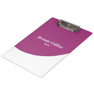 Purple curve and white clipboard