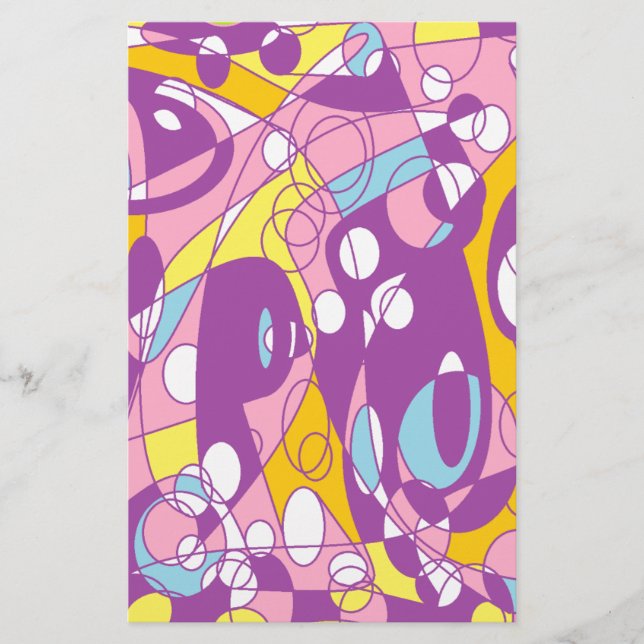 Purple Curve Stationery (Front)