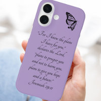 Purple Custom Bible Verse Butterfly Jeremiah 29:11