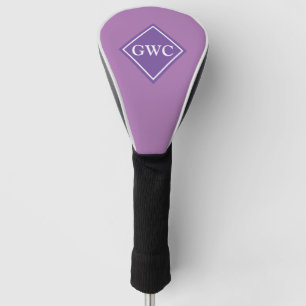 Purple Custom Monogram Golf Head Cover