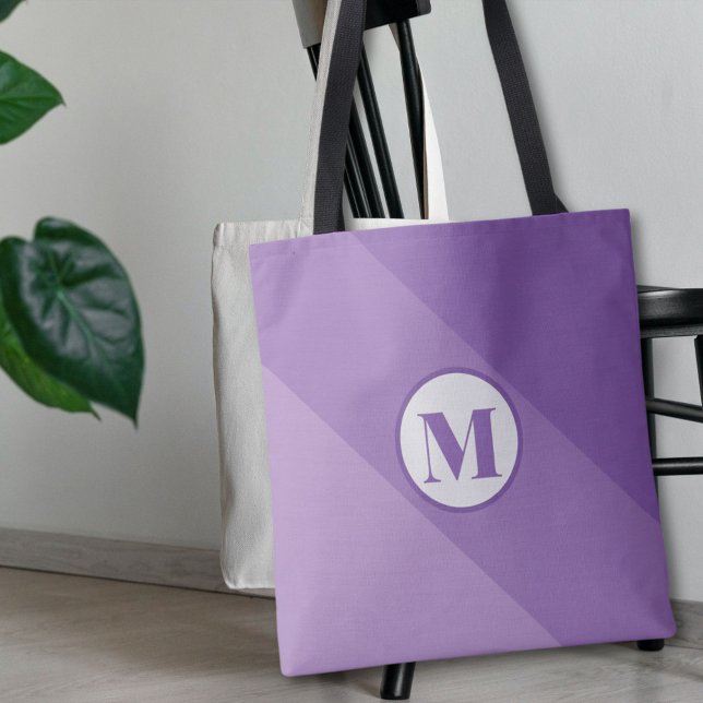 Purple Custom Monogram Tote Bag (Creator Uploaded)