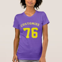 Purple Custom Name Number sport Womens