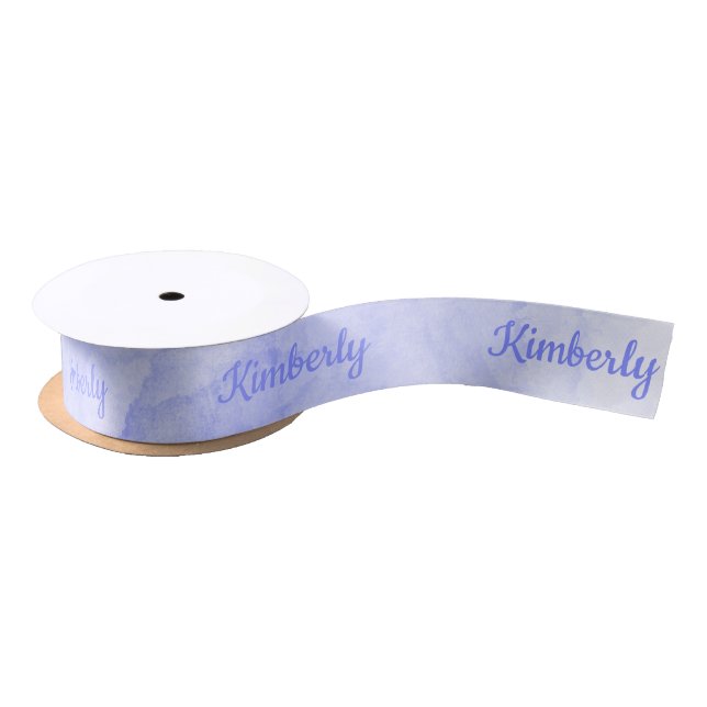 Purple Custom Name Personalised Satin Ribbon (Spool)