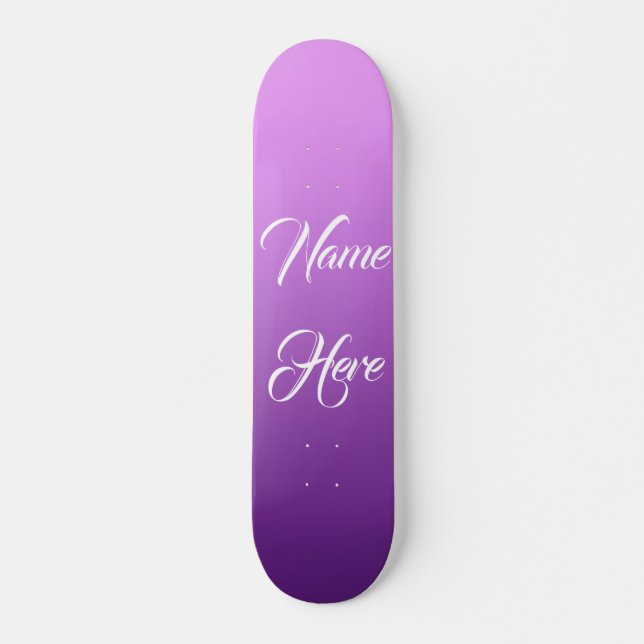 Purple Custom Skateboard (Front)