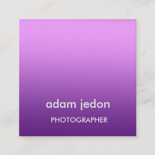 Purple Custom  Square Business Card